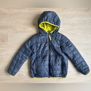 L.L.Bean Kids' Primaloft Insulated Quilted Jacket Coat size L (6X/7) Blue